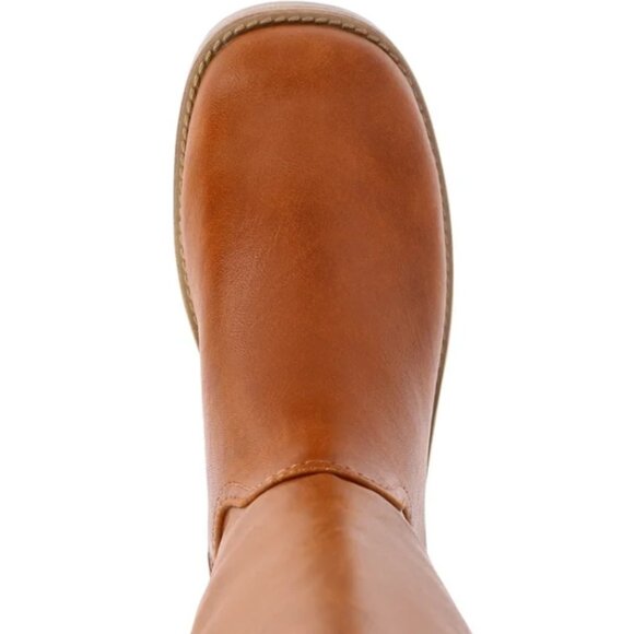 No Boundaries Women's Tall Riding Boot Chestnut, Size 7.5 Wide Width - Picture 4 of 5